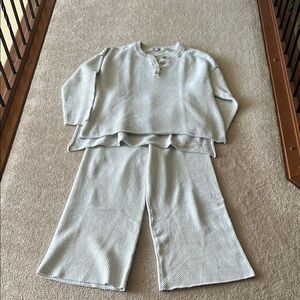 Free People Hailee knit lounge set.  Size L